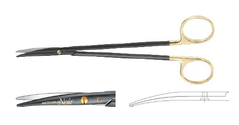 НОІР МЕТЦЕНБАУМ НОЖИЦІ ДЕЛ. ВИГНУТІ 200MM